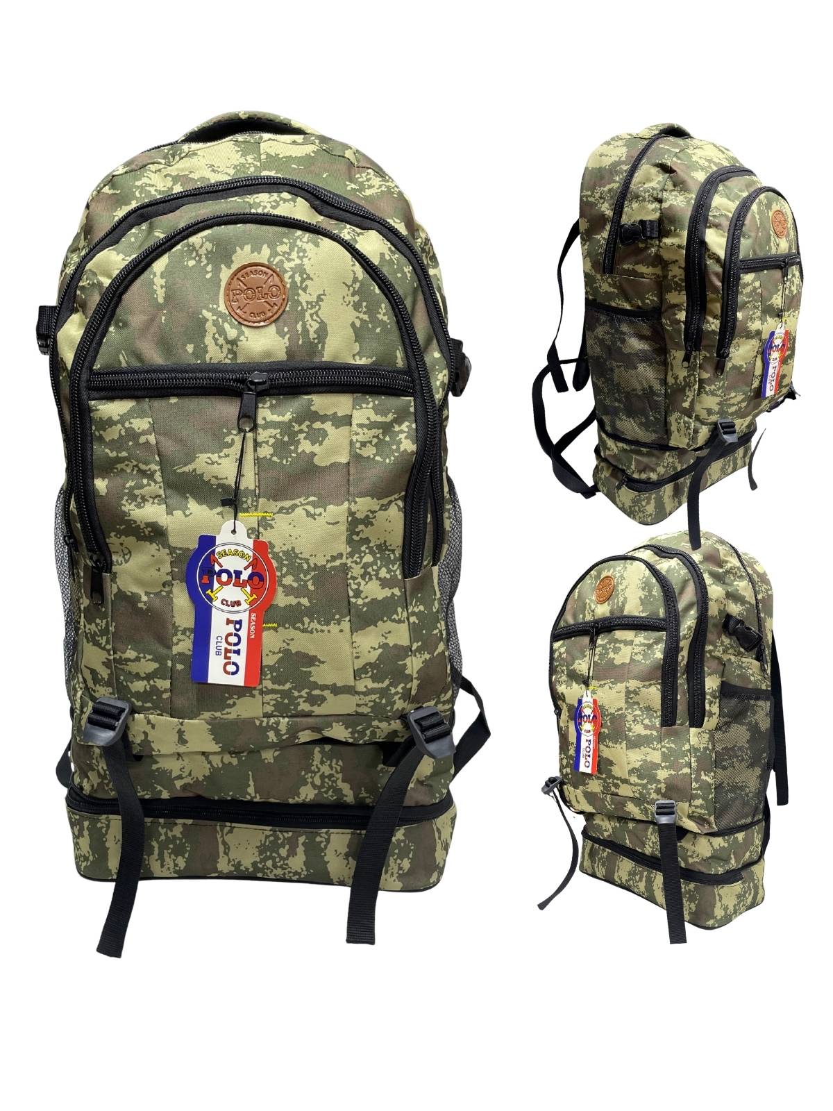 18 Polo Dağcı 90LT Dipli Körüklü Büyük Boy Kamp Çantası Askeri - Görsel 1