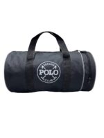 Silindir Spor Seyahat Çantası Siyah - Görsel 3