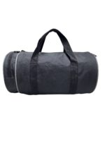 Silindir Spor Seyahat Çantası Siyah - Görsel 4