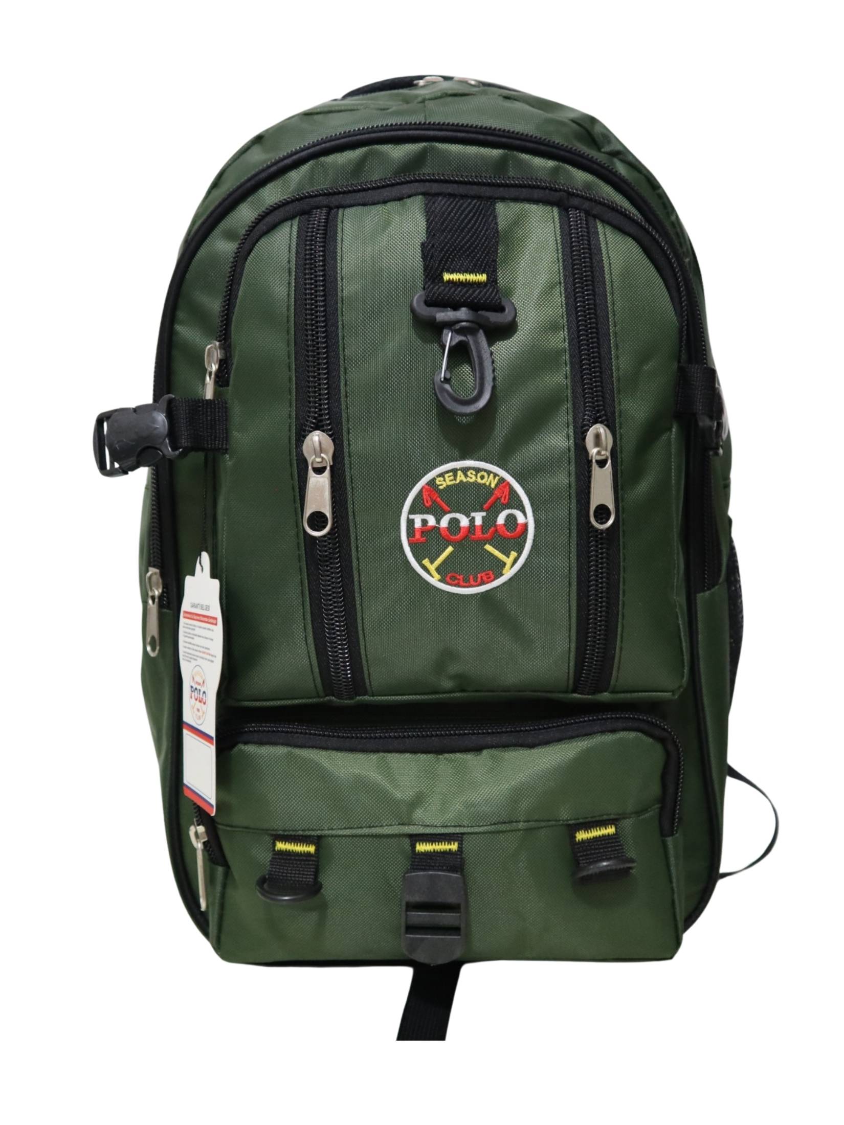 6 Polo Dağcı Körüksüz Kamp Çantası Yeşil - Görsel 1