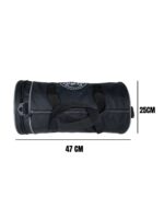 Silindir Spor Seyahat Çantası Siyah - Görsel 6