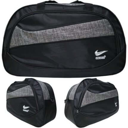 Çift Renk Seyahat Çantası 2 Boy Gri