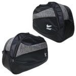 Çift Renk Seyahat Çantası 2 Boy Gri - Görsel 4