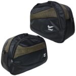 Çift Renk Seyahat Çantası 2 Boy Kahverengi - Görsel 3