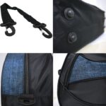 Çift Renk Seyahat Çantası 2 Boy Mavi - Görsel 5