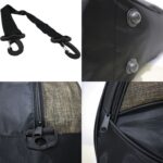 Çift Renk Seyahat Çantası 2 Boy Kahverengi - Görsel 5